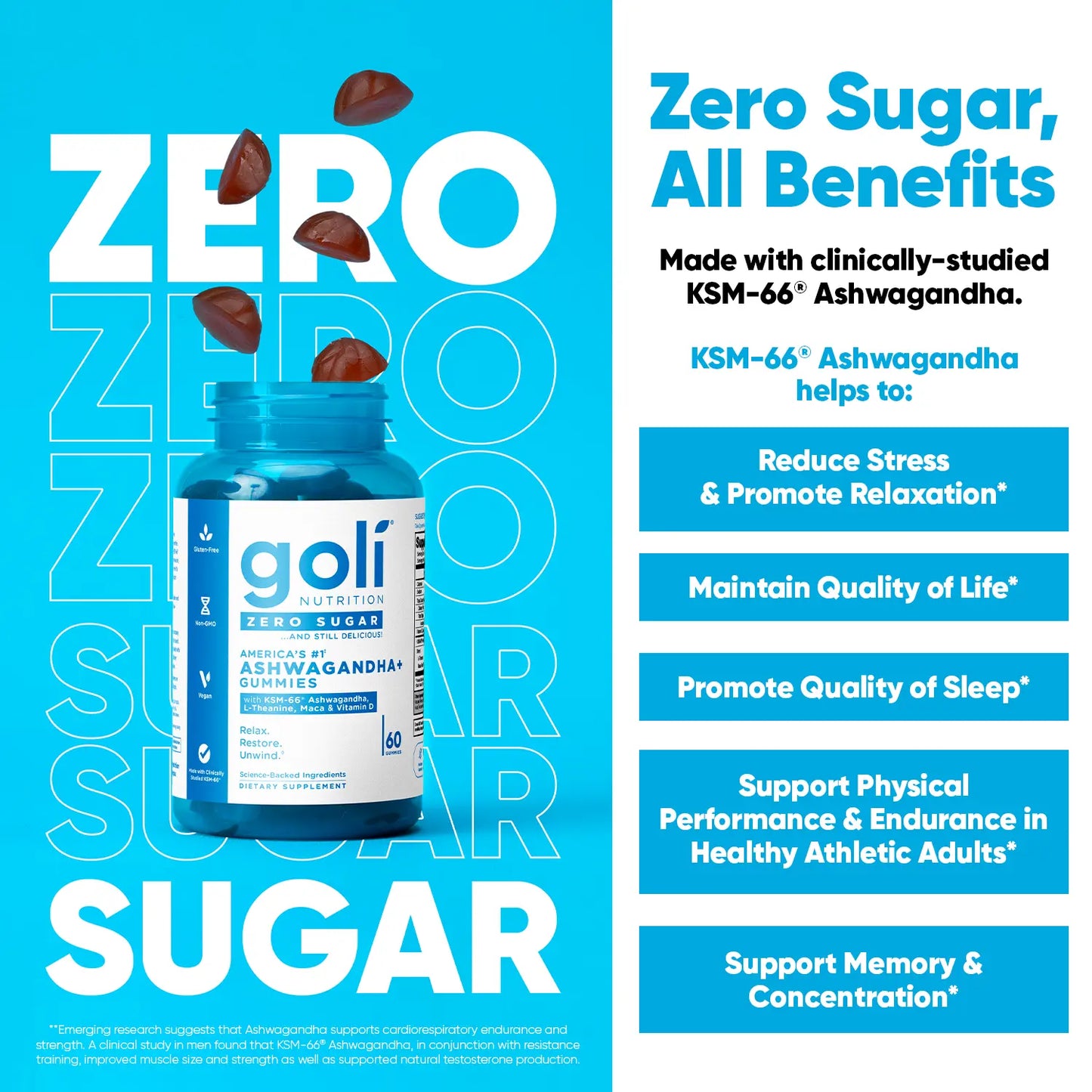 Zero Sugar Best Seller Trio - World'S First 3-In-1 Pre, Post, Probiotic, Apple Cider Vinegar with Vitamin B12 and Probiotics to Address Bloating, Ashwagandha & L-Theanine, Vitamin D Gummies. Gluten-Free, Vegan, Non-Gmo & Gelatin-Free